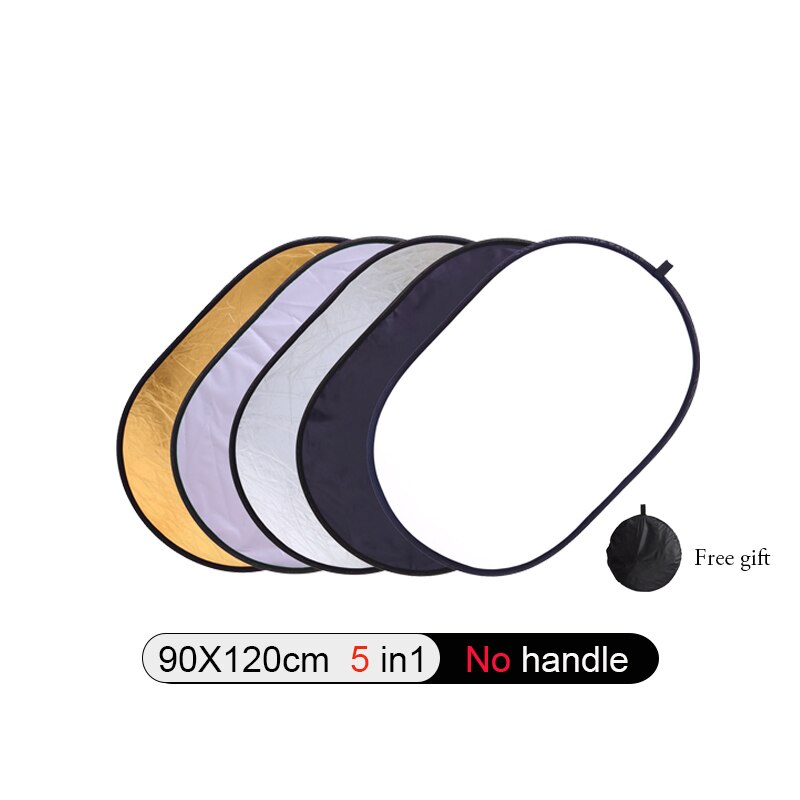 Fotografia. Foto Reflector Fotografie 5 In 1 Inklapbare Light Diffuser Ronde Foto Disc Spotlight Fotografie Accessoires: Oval 90x120cm
