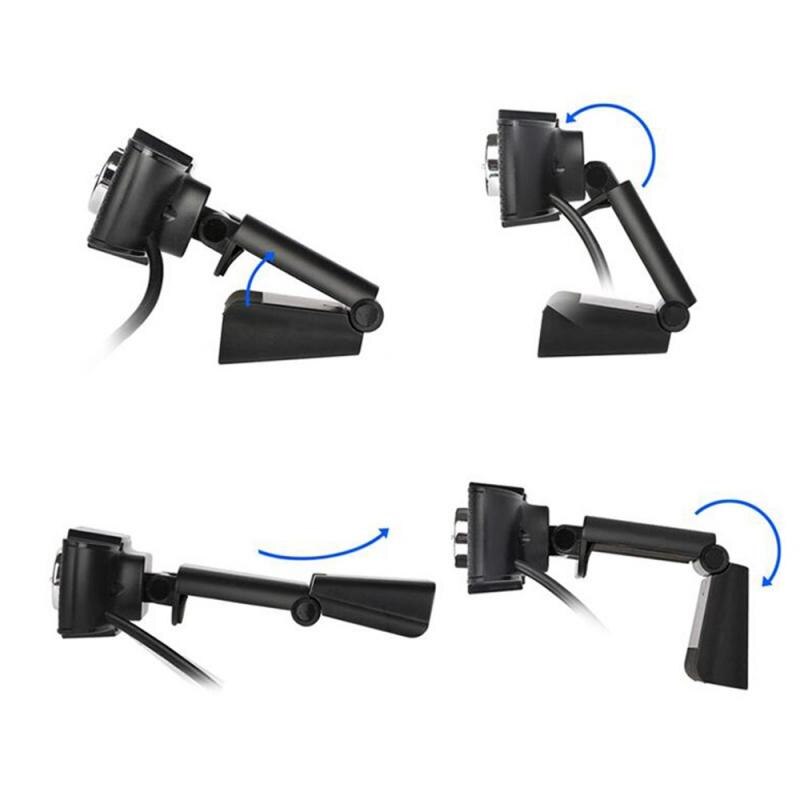 1pc USB HD 1080P Webcam PC Camera Built-in Microphone Laptop Computer PC Web Cam Camera Android TV Webcam Fits Skype OS Windons