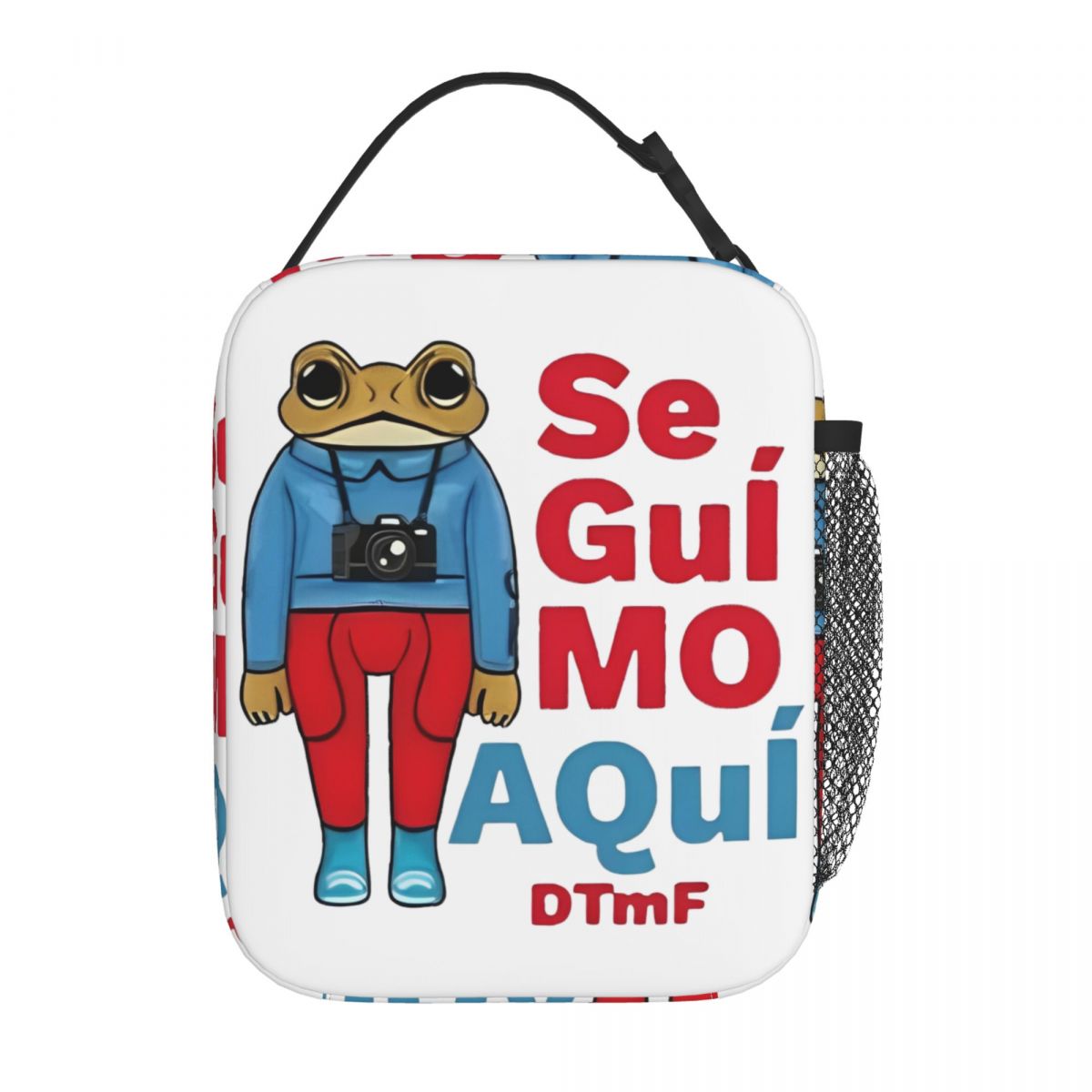 Bad Bunny DTMF Debi Tirar Mas Fotos Insulated Lunch Tote Bag For School Food Container Portable Cooler Thermal Lunch Boxes: Brown