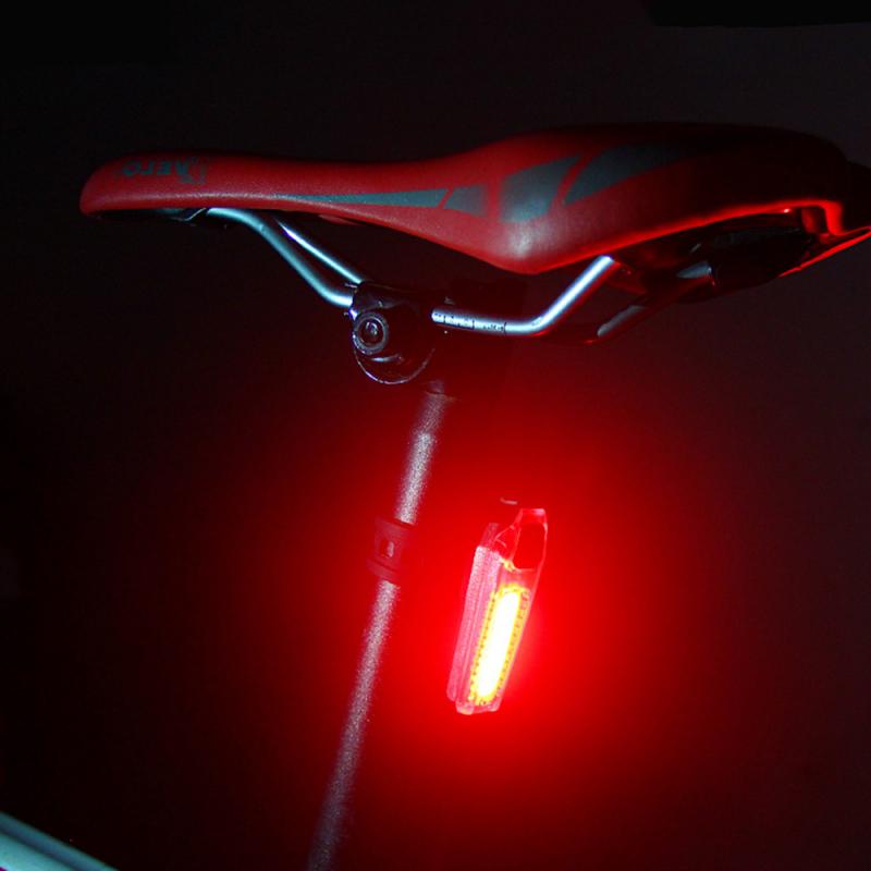 LED Bicycle Rear Tail Light IPX5 Waterproof Taillight USB Charge Night Ride Bike Safety Warning Light Cycling Tail Taillight