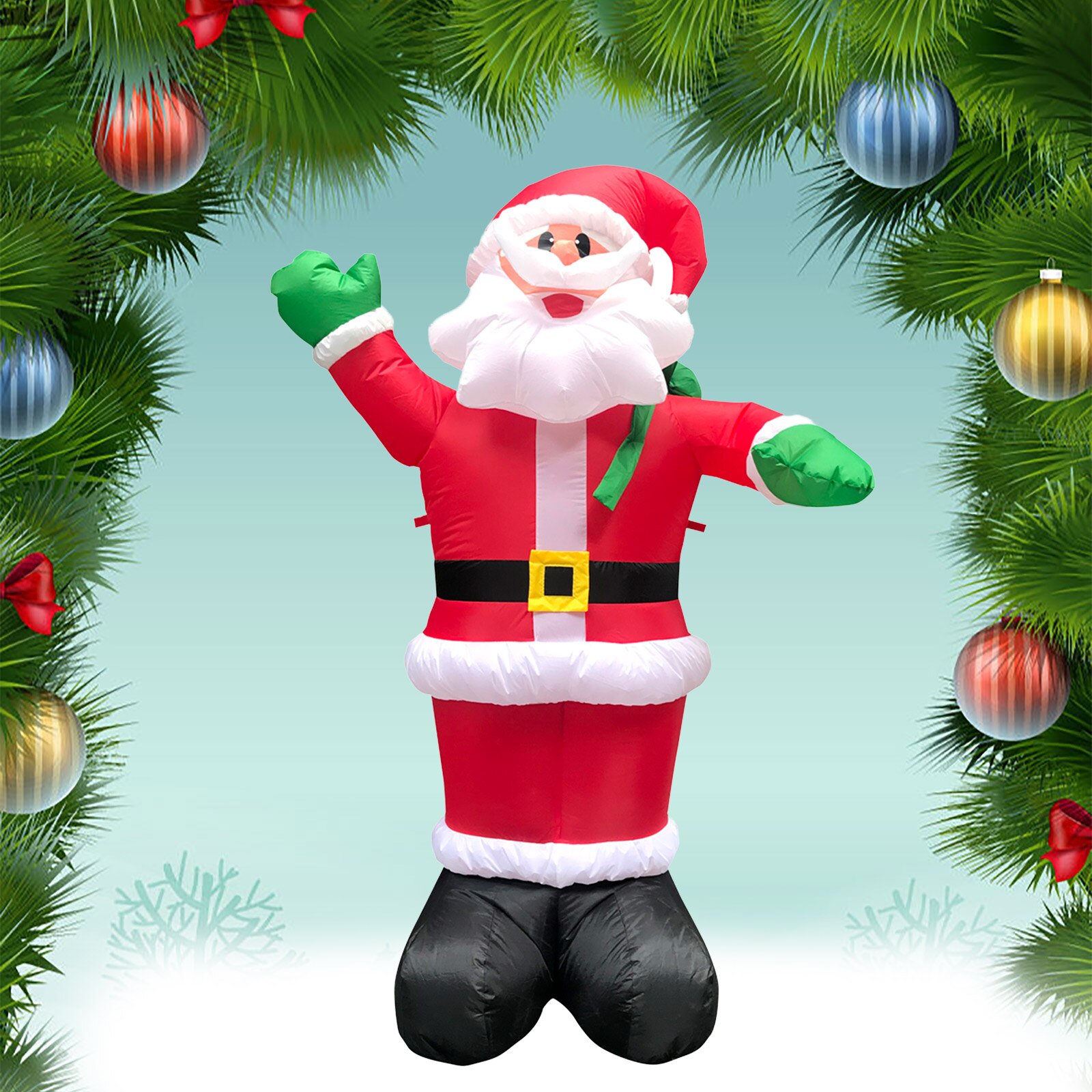 Indoor And Outdoor Courtyard Garden Christmas Decoration Lighted Bauble With LED Lights Christmas Decoration Santa Claus