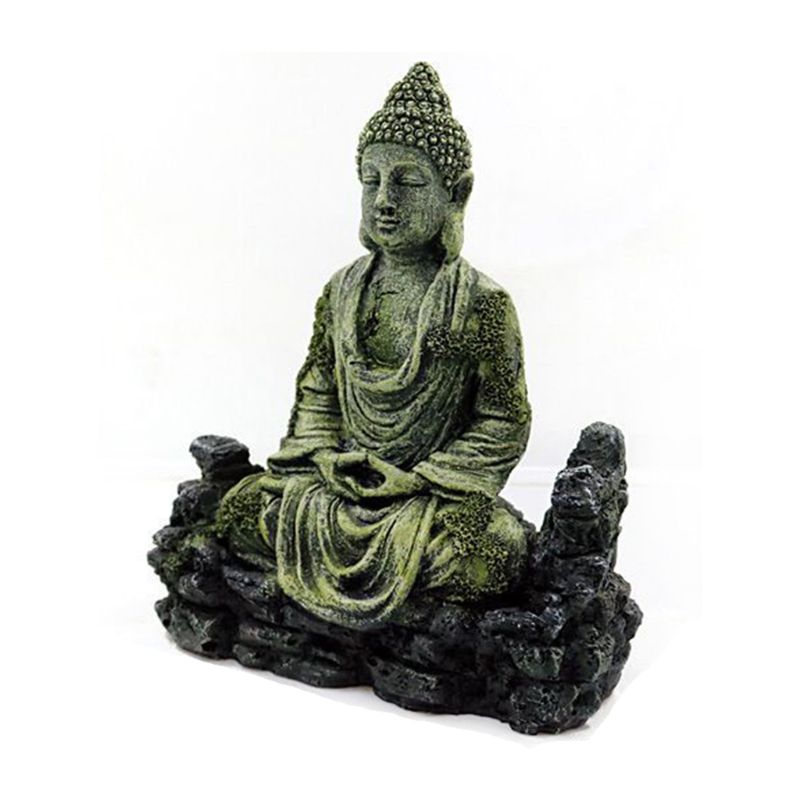 Harz Alte Nachahmung Buddha Statue Ruinen Aquarium Ornament Aquarium Dekor angeln zubehör Aquarium dekor