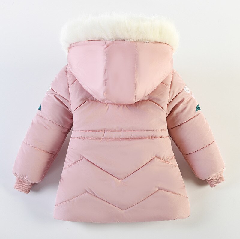 Giacca calda invernale per ragazze 3-6 anni 2021 nuovo cappotto con cappuccio in velluto spesso più spesso per abbigliamento da viaggio per bambini all&#39;aperto