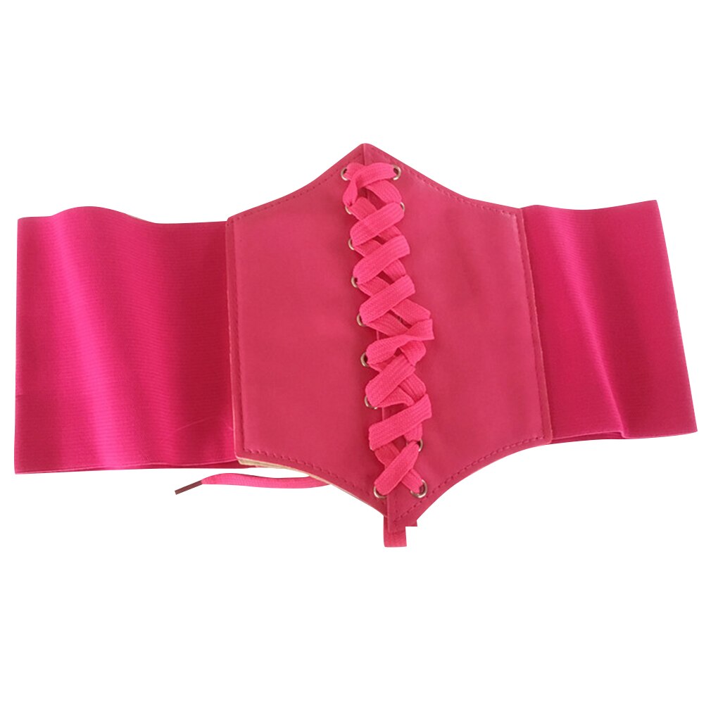 Korset kvinder ultra bredt bælte pu læder elastisk slankende kropsbælte til kvinder damer bredt taljebånd tøj kvindelig indretning: Nr. .5