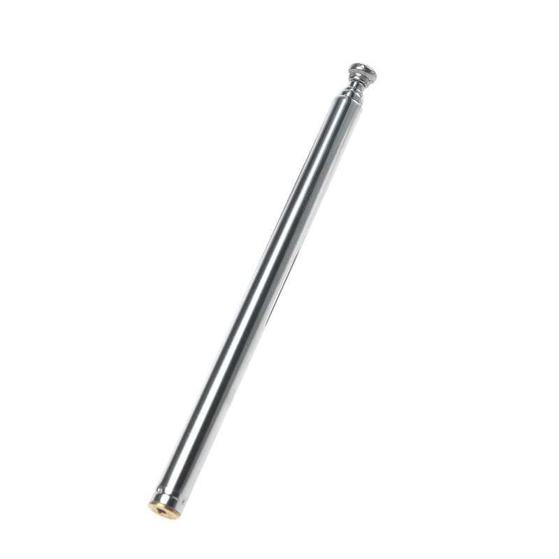 80mm Length 5 Section Telescoping Stainless Steel FM Radio Antenna Receiver Telescopic Aerial For Radio Equipment