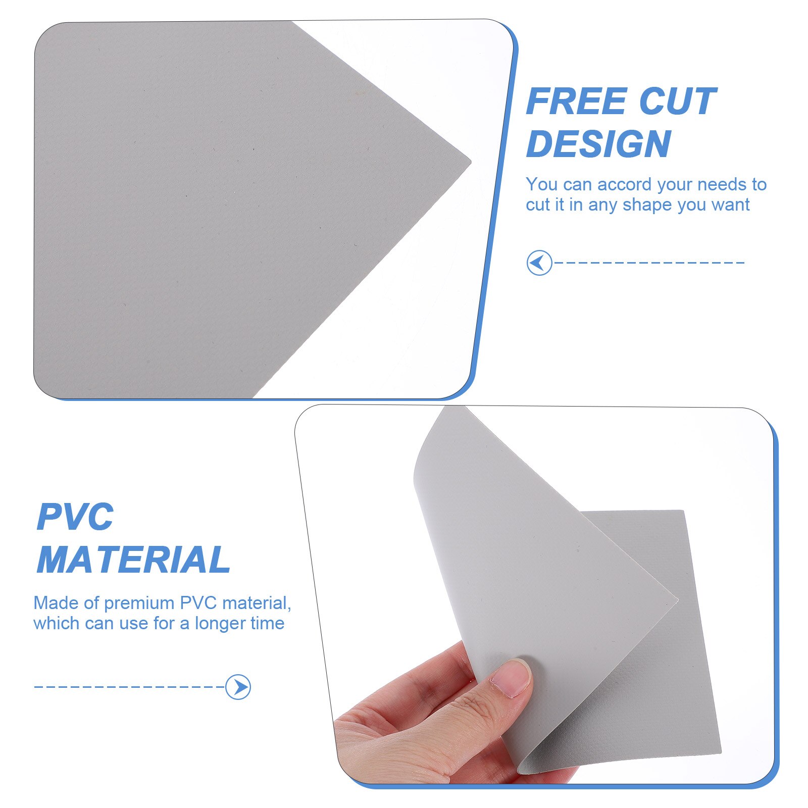 3Pcs Quick Repair Patch Inflatable Surfboard Patch Outdoor Repair Supply PVC Patch for Surfboard