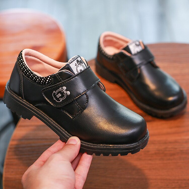 BABUDOG Brand Leather Shoes for Boys Student British School Uniform Dress Shoes Children Party Shoes Boys Shoes Dance 29-39