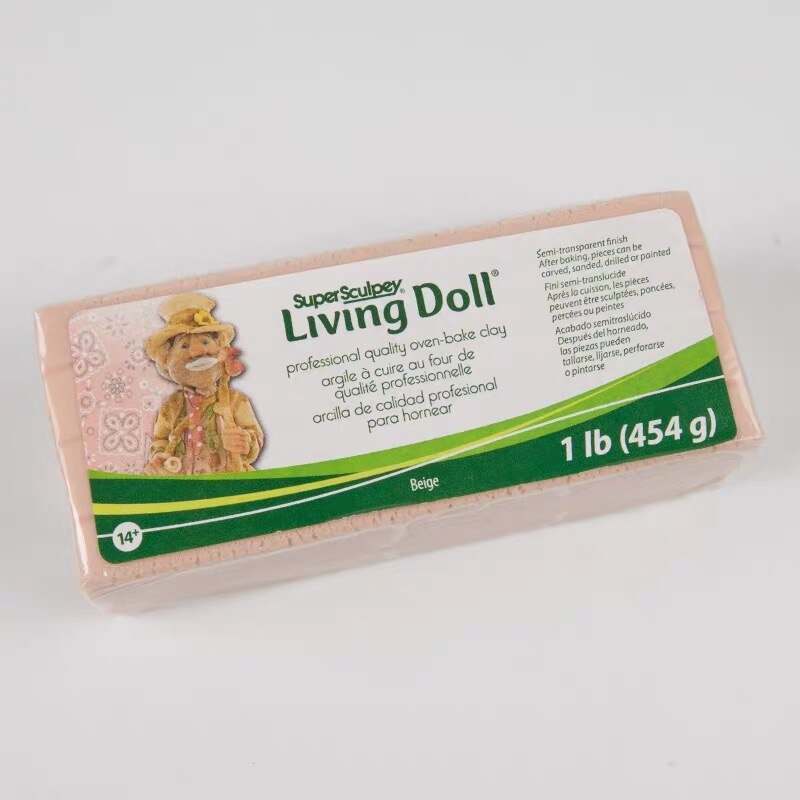 1 PC. 1LB/454g 0.5LB/227g Sculpey Living Doll Klei Baby Pop Speciale Huidskleur Premo Professionele Zachte keramiek Sculptuur