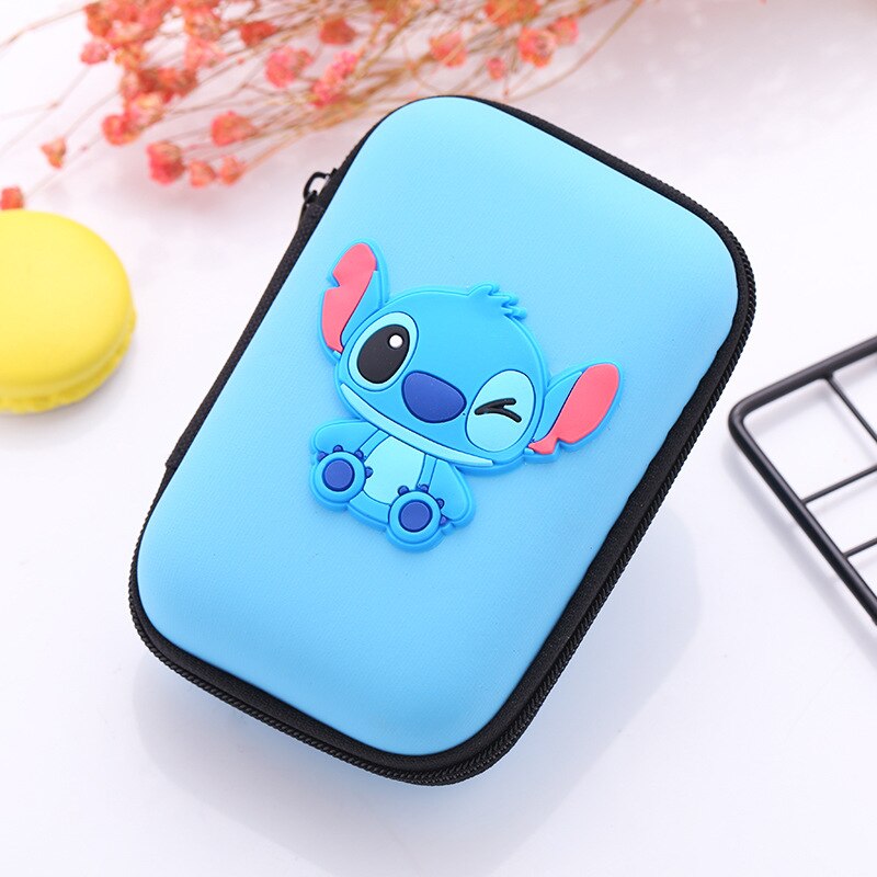 Carteiras kawaii de silicone com desenhos, de fone de ouvido, para crianças, meninos e meninas, porta-fones: 9