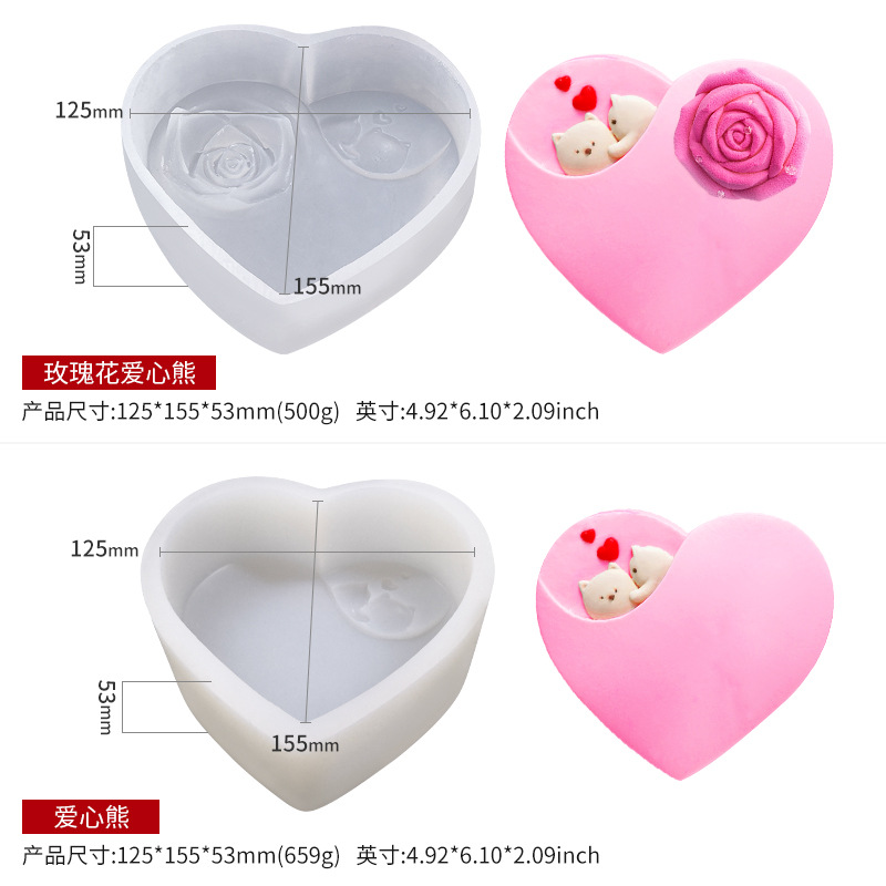 Big 3D flower Soap Mold Silicone Cake Candle Mould DIY Craft Peony Soap Making Molds