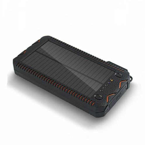 50000Mah Solar Mobiele Power Bank Met Ontsteker Sos Led Waterdichte Power Pack Outdoor Emergency Backup Externe Batterij: orange