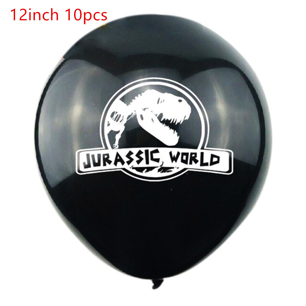 1 set grattis banderoller dinosaurie fest dino latex ballonger baby födelsedag dekorationer barn dinosaurie födelsedagsfest tillbehör: Grå