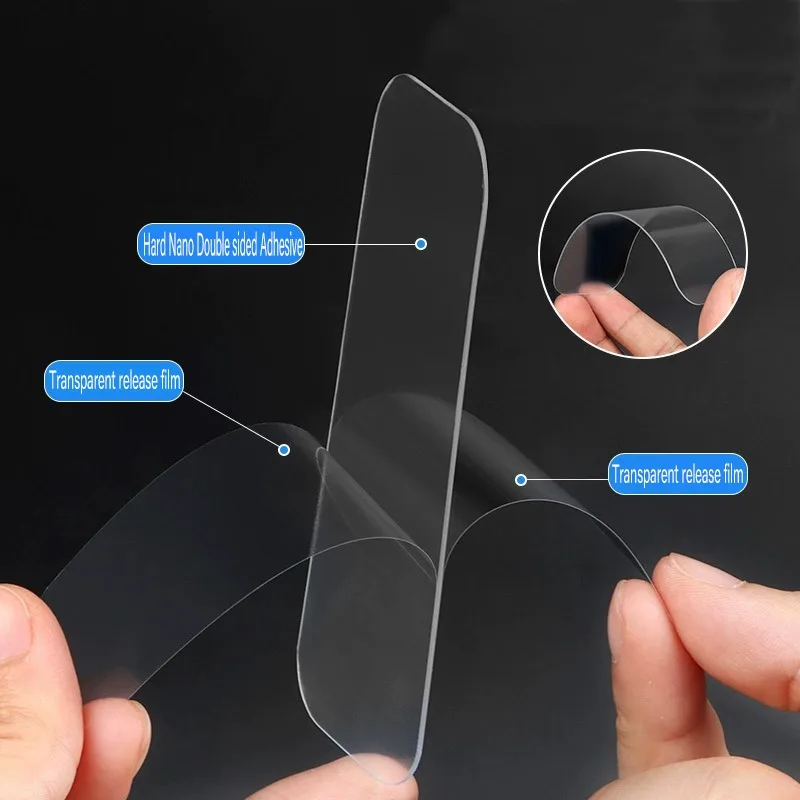 Sterke hechting muursticker herbruikbare dubbelzijdige plakband kleverige ballon traceless poster 3M helder nano huisverbetering