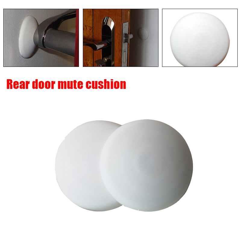 10PCS Door Stops Rubber Wall Protectors Guards Self Adhesive Door Handle Bumper Stoppers Prevent Door Handle White