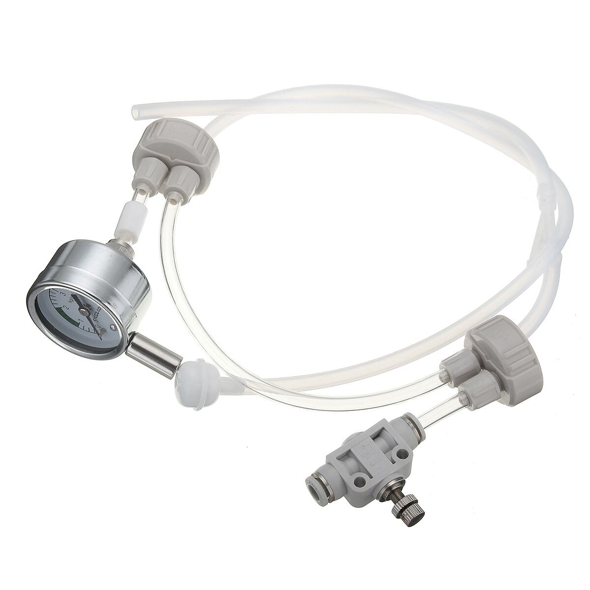 Aquarium DIY CO2 Generator System Kit With Pressure Air Adjustment Water Plant Fish Aquarium Co2 Valve Diffuser: Default Title