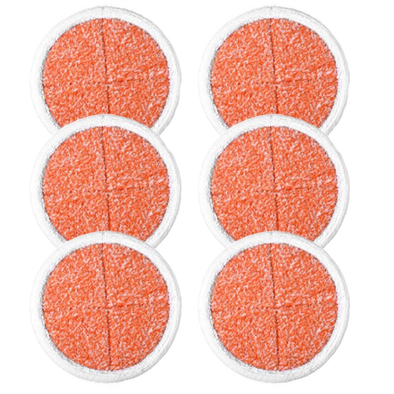 10 Packs Heavy Scrub Mop Pads Replacement For Bissell Spinwave 2039A 2124 Hard Floor Mop Cloths Household Home Cleaning Pad Kit: 6 orange