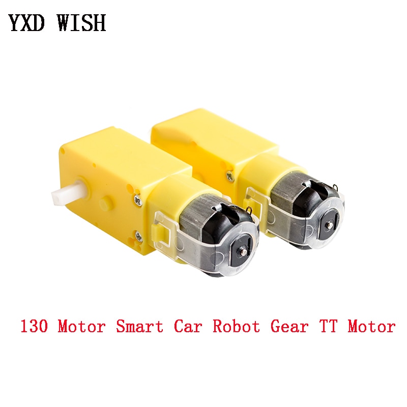 2pcs TT Motor 130motor Smart Car Robot Gear Motor DC 3V-6V Gear Motor Intelligent Car Chassis Drive Car TT Motor For Arduino