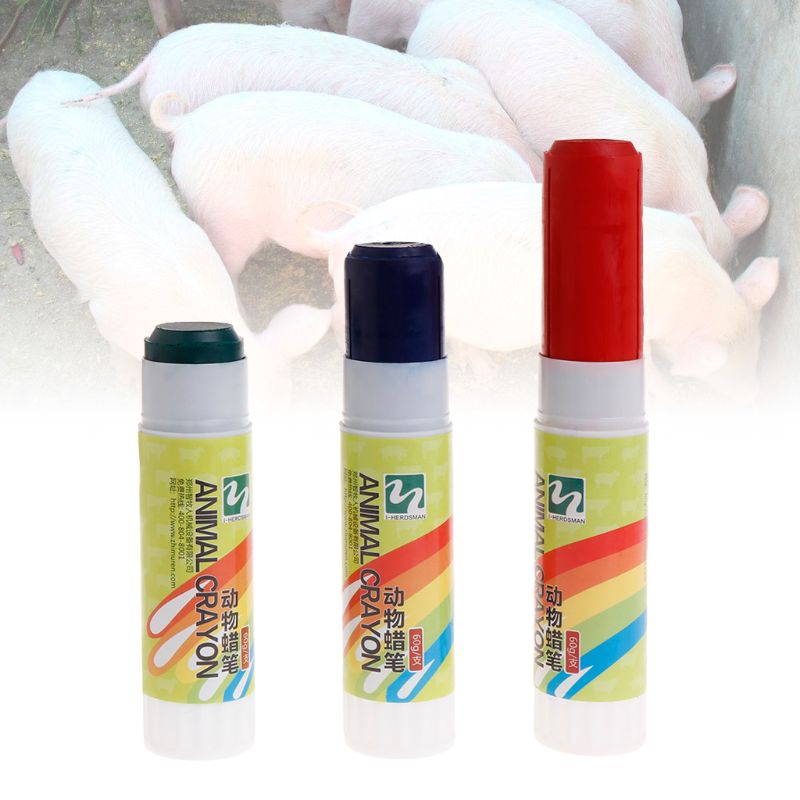 Marqueur pour animaux de compagnie marquage des animaux de ferme identifier Crayon cochon bétail vache mouton stylo fournitures rouge bleu vert
