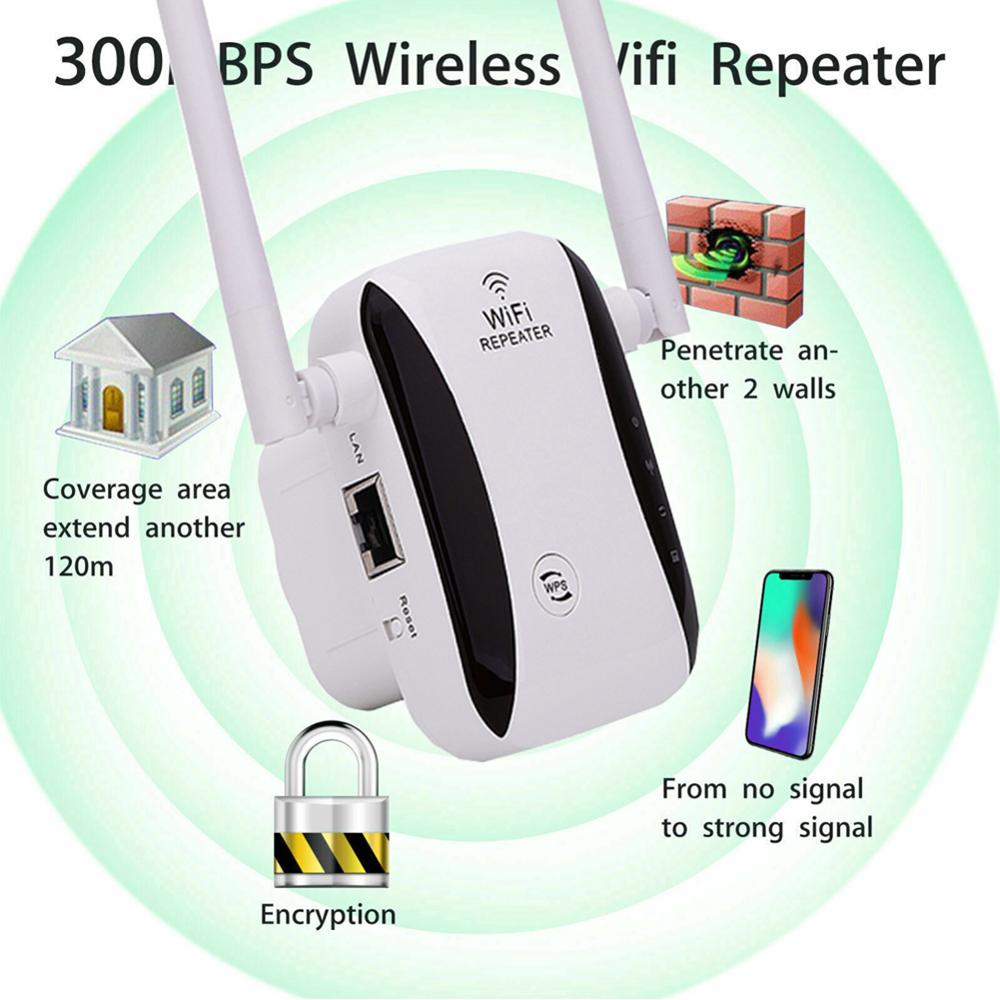 300Mbps Wireless WiFi Repeater 2.4GHz Wifi Extender WiFi Amplifier WiFi Booster Long Range Repeater Wi-fi Repeater Dual Mode