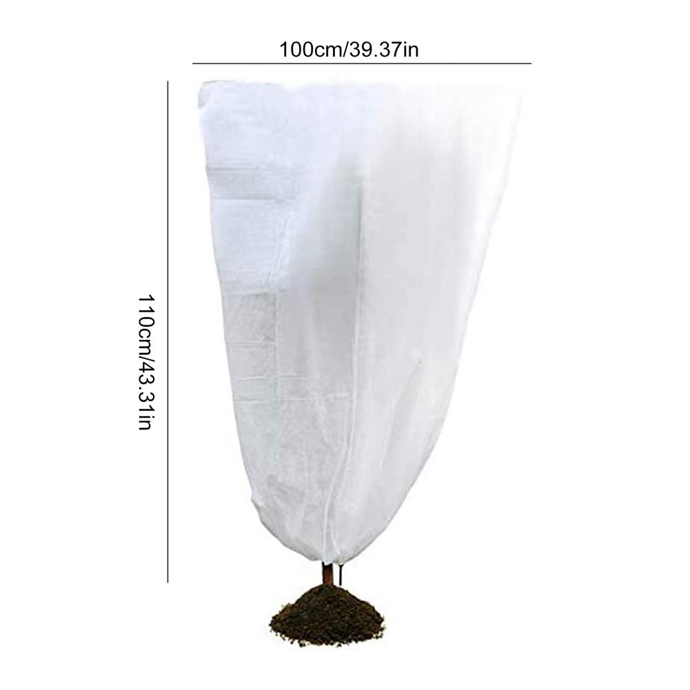 Plant Freeze Protection Cover With Adjustable Drawstring Plant Covers Antifreeze Frost Blanket For Plants Trees Shrubs