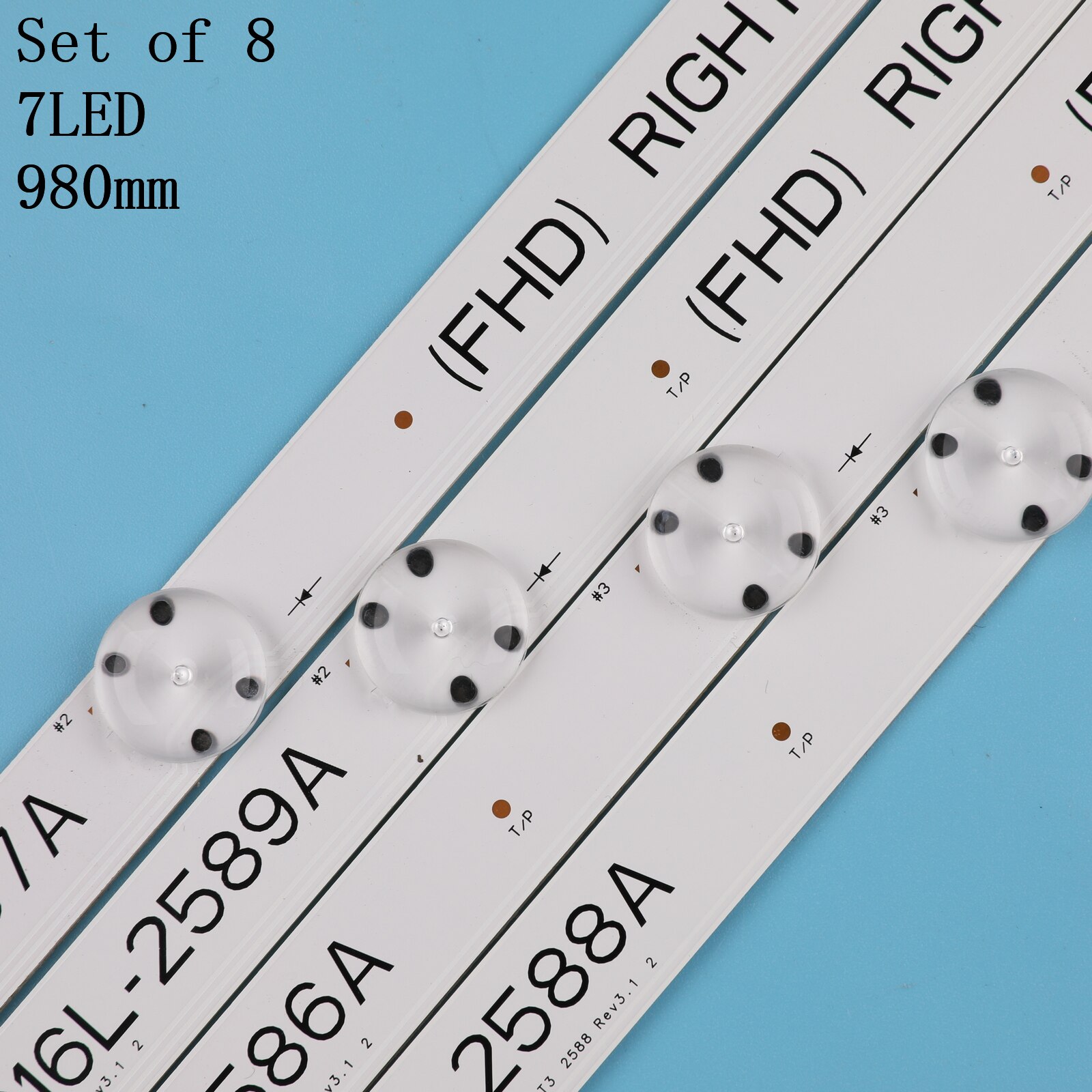 Barras de matriz de LED de TV para LG 49LH615V 49LH630V 49LH615V-ZE 49LH630V-ZJ 49LH6420-NE, tiras de retroiluminación LED, bandas de lentes de lámparas