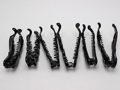 6 grampos de cabelo de banana de plástico, clipes de cabelo sortidos, pente de grampo deslizante, aperto de garra diy