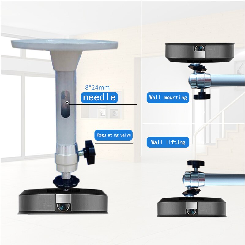 1PCs Retractable Extension Projector Bracket 360 Degree Adjustable Universal Ceiling Projector Metal Mount Stand For Projector