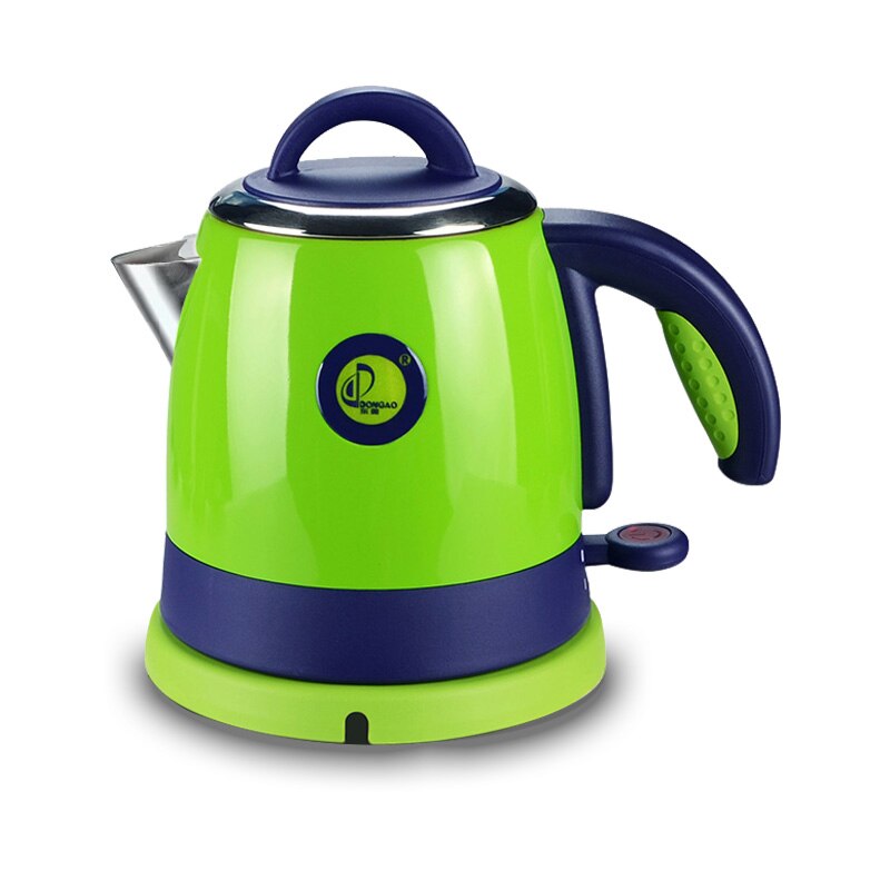 0.8L 1000W Mini Waterkoker Huishoudelijke Kleine Capaciteit Ketel 304 Roestvrij Staal Reizen Draagbare: green / UK