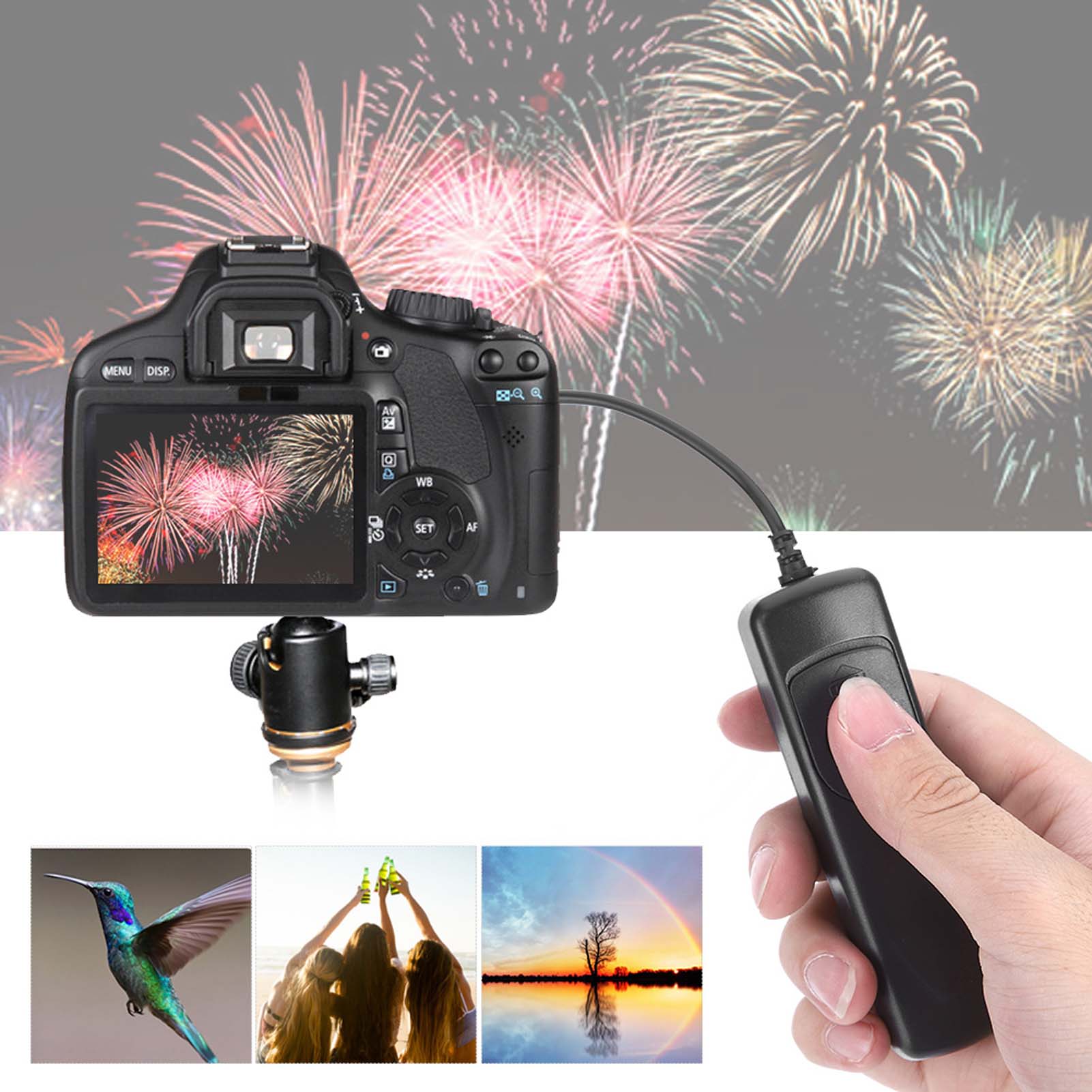 RS‑60E3 Shutter Release Remote Control Cable for Canon 500d 450d 700D 650D 550D 60D 600d