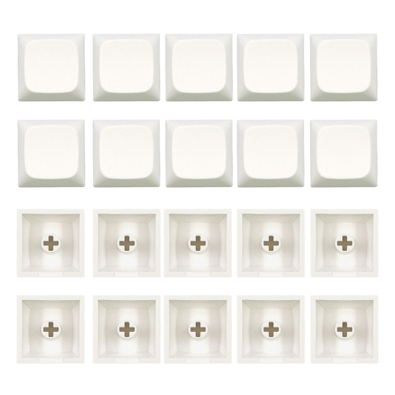 20Pcs PBT Blank Keycap 1U 1X XDA Profile No Print Keycap Set for DIY Mechanical Keyboard Installation MX Switches