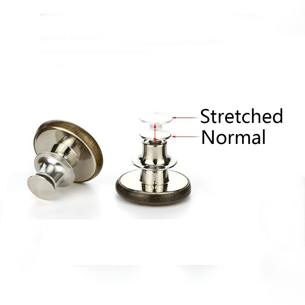 1 PC retro schnappen Verschluss Metall Tasten für Kleidung Jeans Abnehmbare Verstellbare Hosen Tasten Kostenloser Nagel NäHenne stecken Taille Geschmack Stift