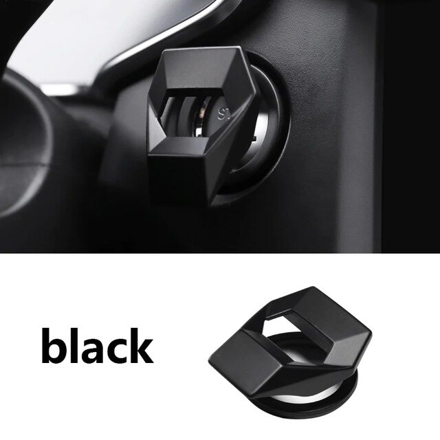 Aluminiumlegering Motor Start Stopknop Cover Trim Decoratie Contactschakelaar Knop Cover Sticker voor Alfa Romeo Giulietta Stelvio Mito 147 156 159 166 (Blauw