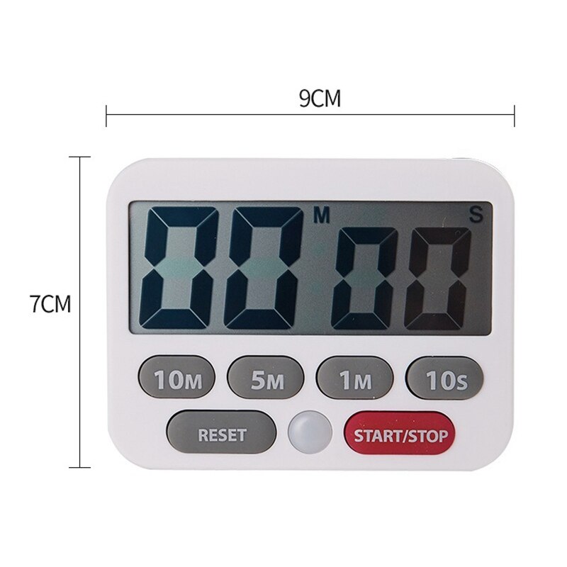 Keuken Timer & Stopwatch, Grote Cijfers, Luid Alarm, Mute Functie, Quick-Set Knoppen, magnetische Stand