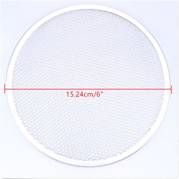 Aluminium Platte Mesh Pizza Screen Ronde Bakplaat Netto Keuken Tool 6 inch-7 inch Keuken Gereedschap: 6inch