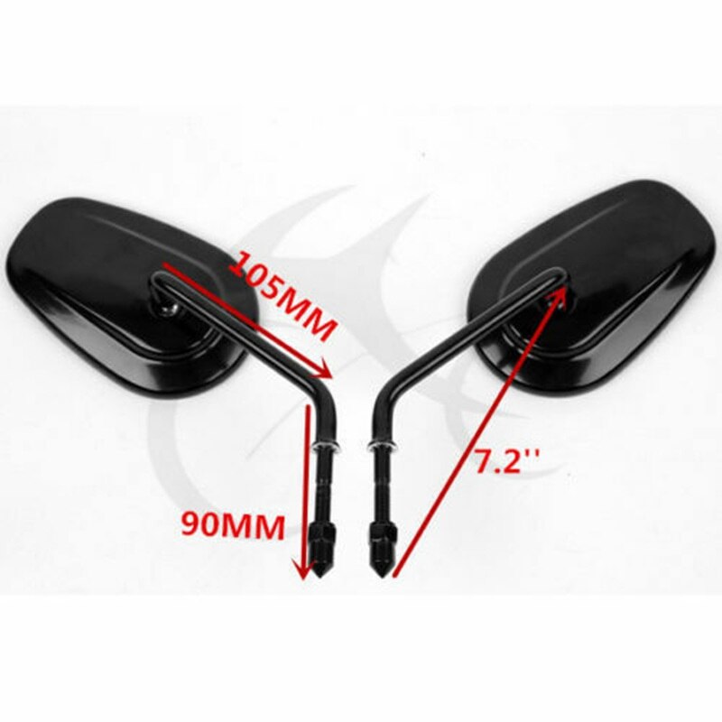 Rétroviseurs latéraux pour moto harley touring road king fat boy sportster  xl 883 1200 softail street bob low rider