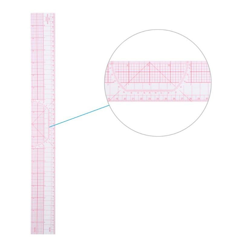 6Pcs Multifunctionele Naaister Sample Heerser Metrische Curve Snijden Mouw Maatstaf Diy Handwerk Kleermaker Heerser Meetlint Naaien Tool