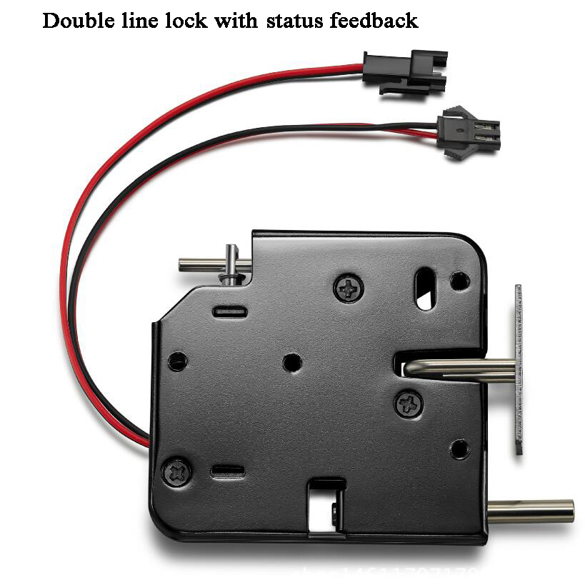 DC 12V Elektromagnetisches Schloss für Automaten Mini Schranktür Schließfach Elektrisches Steuerschloss Magnetriegel