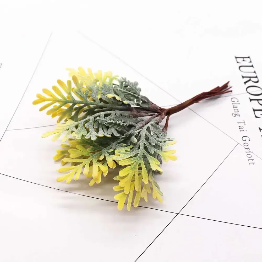 6 stücke/10 stücke Grün Kunststoff kiefer kegel vasen für Heimat Dekor hochzeit dekorative blumen kränze weihnachten Handwerk künstliche pflanzen