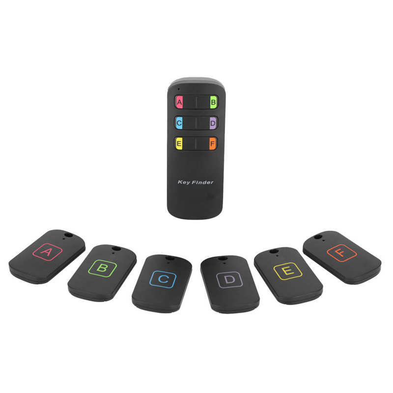 Anti-Lost Wireless Key Finder Remote Sound Alarm Locator Reminder with 6Pcs Receivers