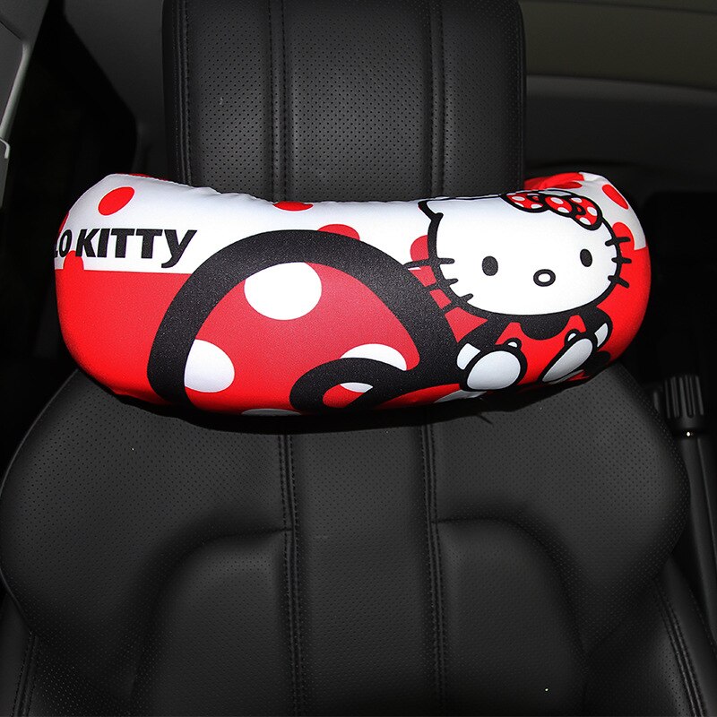 1Pc Auto Kussen Kitty Kat Autostoel Nekkussen Universele Auto Nekkussen Auto Hoofdsteun Nekkussen Lendensteun Kussen auto Accessoires