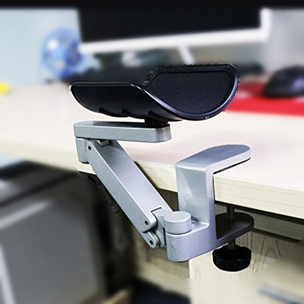 Mouse Computer Bracket Arm Wrist Hand Rest Support Desk Table Armrest Stand