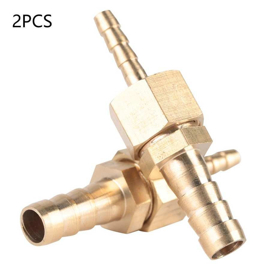 2PCS 4-6mm Brass Straight Reducing Plug Connector Reducer Fitting Hose Barb