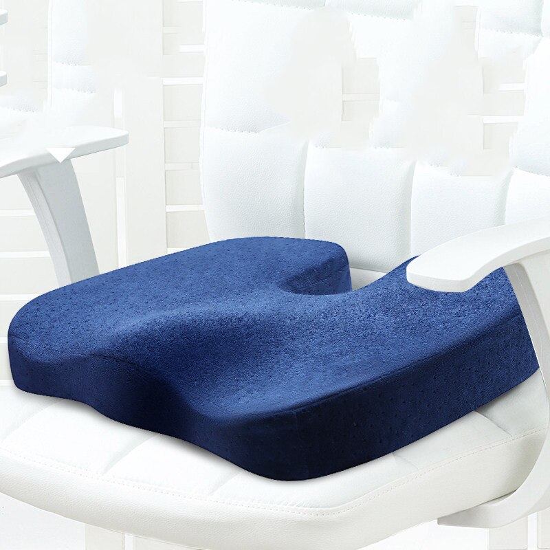 Coussin d'assise coussin de voiture coussin de siège orthopédique pour sciatique coussin d'assise coussin en mousse à mémoire de forme oreillers de voiture doux et confortables