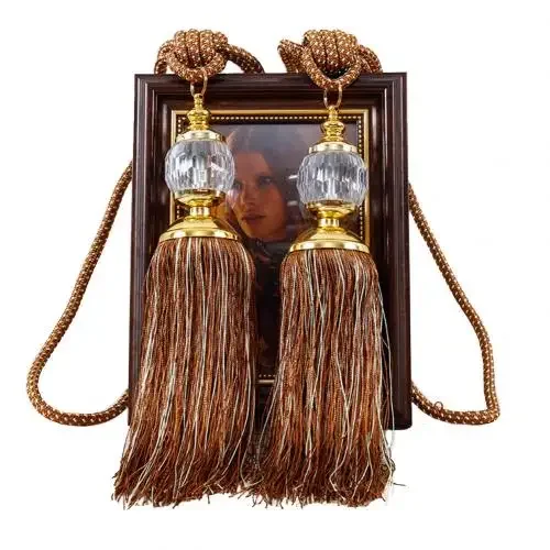 1Pc Tassel Hanging Pendant Decorative Curtains Accessories Key Tassels For Curtain Tieback DIY Craft Tassel Fringe