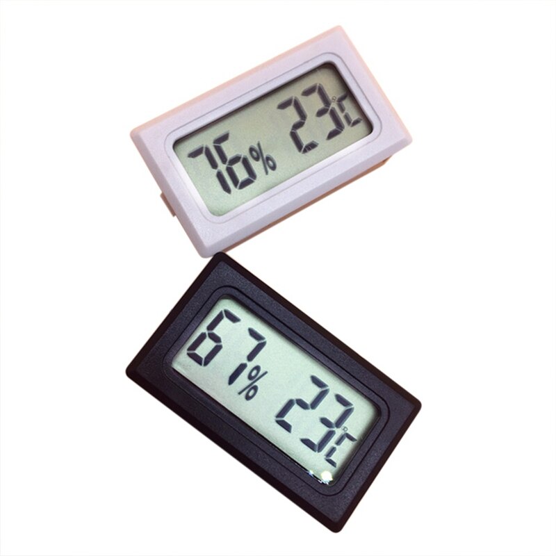 Thermometer Hygrometer Temperature Control Pet Reptile Product Fish Tank Embedded Mini Type Electronic Digital Display A H: Default Title