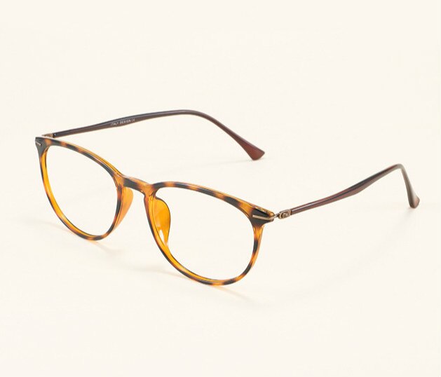 Ultem – lunettes ovales rondes Vintage pour hommes et femmes, lunettes optiques Nerd myopie sur Prescription, montures Oculos: Tortoise