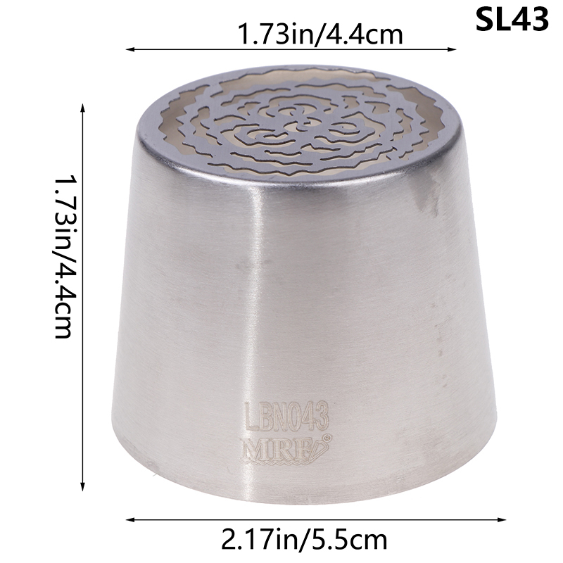 1Pc Stainless Steel Russian Piping Tips Christmas Cake Icing Frosting Nozzles For Cupcake Decoration DIY Kitchen Baking Tool: Orange