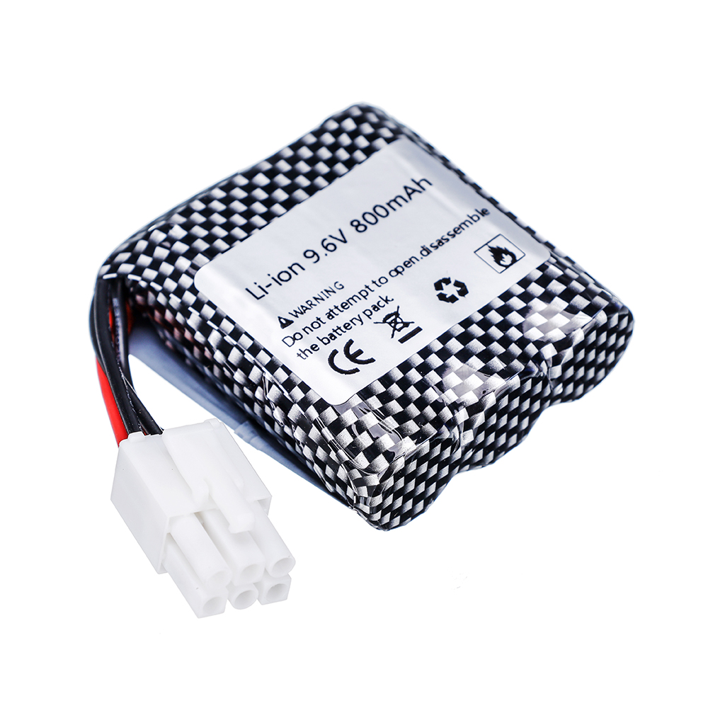 9.6v li-ion batteri for 9115 9116 s911 s912 rc bil lastebil ekstra oppgradering 9.6v 800 mah 9115 9116 oppladbart batteri for leker bil