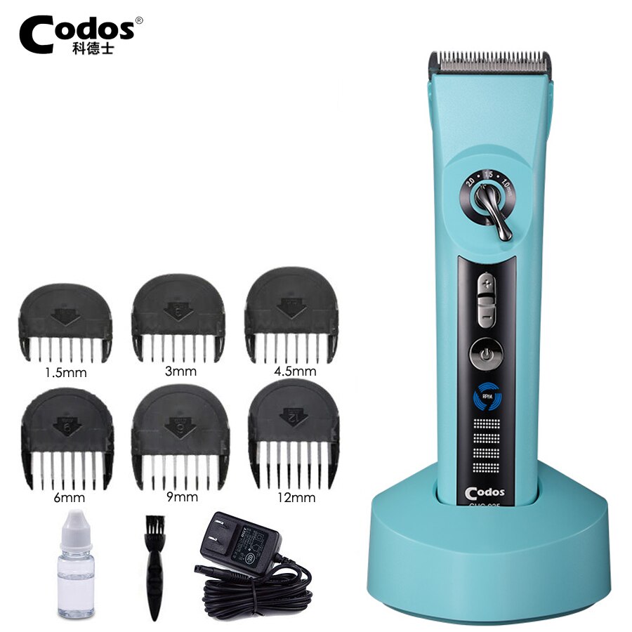 Codos Professionele Oplaadbare Tondeuse Voor Kapper Salon Elektrische Tondeuse Keramische Cutter Snijmachine: 925 Blue