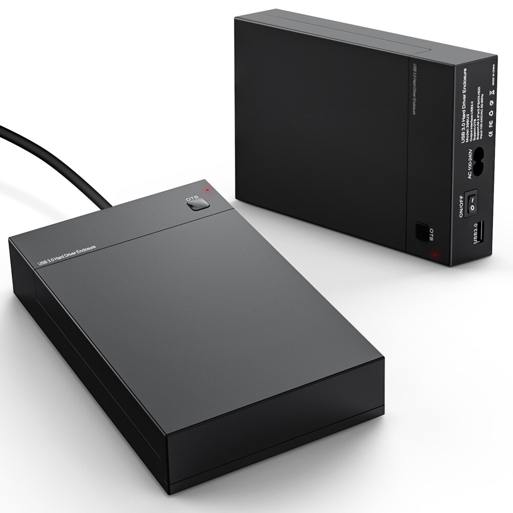 396 u 3 extern hårddiskhölje 3.5 tums usb 3.0 to sata iii lay flat hårddisk dockningsstation för 2.5 3.5 tums hdd ssd